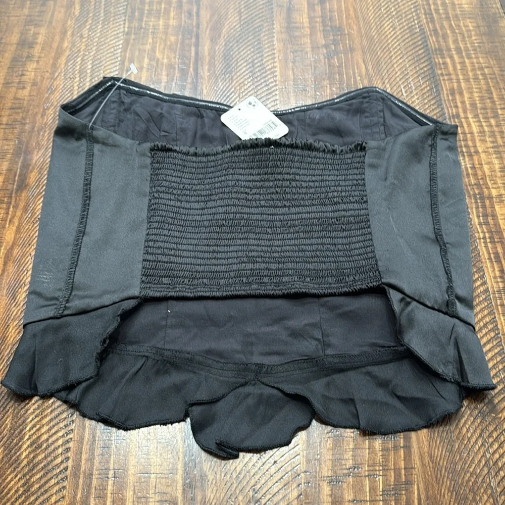 FREE PEOPLE Silver Siren Tube Corset